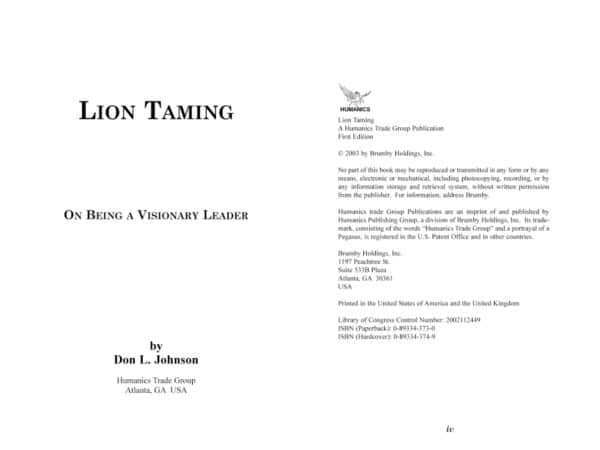 Lion Taming Look Inside Photo