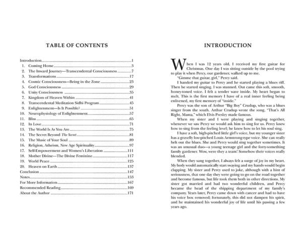 The Transcendental Meditation Technique The Journey of Enlightenment table of contents photo